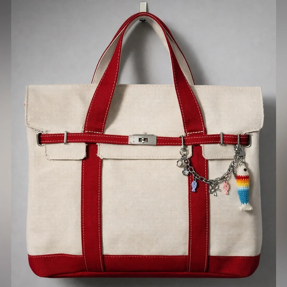 Viral Canvas Boatkin Tote Bag - Picture 1 of 6